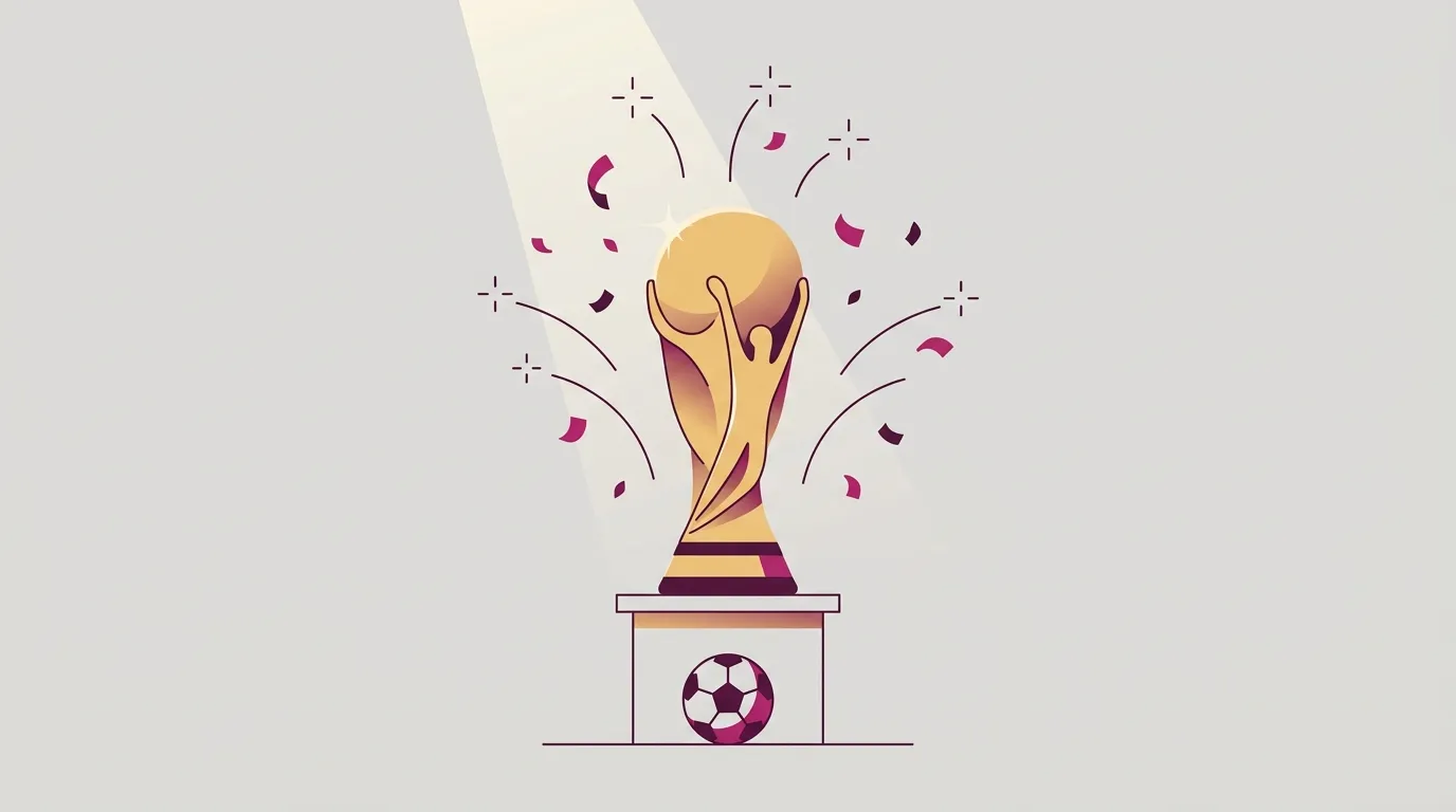 ワールドカップ2026優勝トロフィーのイメージ